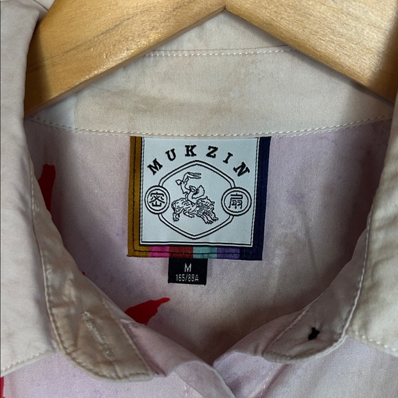 Mukzin Designer Women’s Button Up Long Sleeve Shirt - Size Medium - Picture 2 of 11